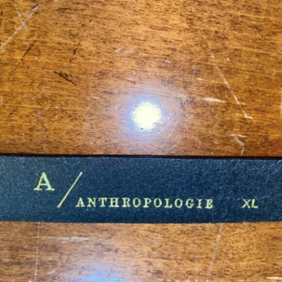 Anthropologie Black Belt with Gold Buckle - Picture 6 of 9